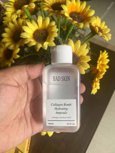 Customer photo review of Bad Skin™ Korean Collagen Bomb Hydrating Ampoule