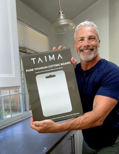 Customer photo review of Original Taima™ 100% Pure Titanium Cutting Board (SALES P)