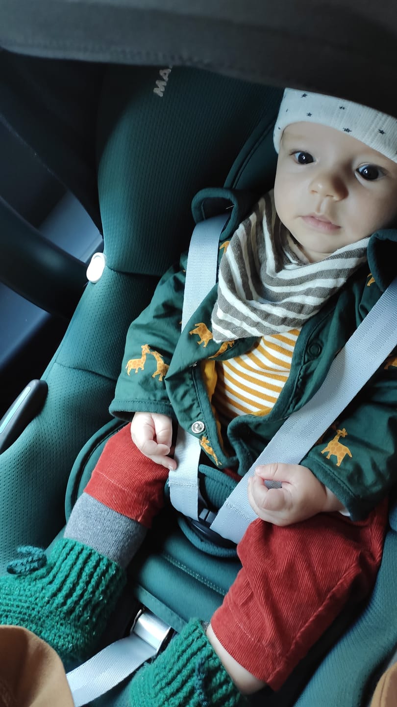 Customer photo review of Giraffe Days Reversible Spring Jacket