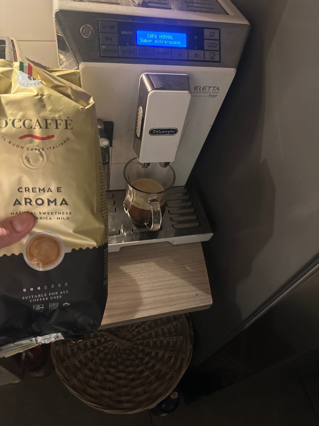Customer photo review of Occaffe Grano Crema E Aroma 100% Arabica 1kg