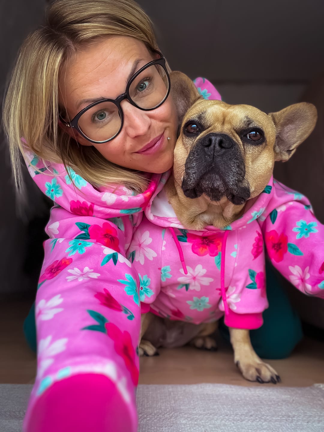 Customer photo review of Blossom Human Hoodie - Pink