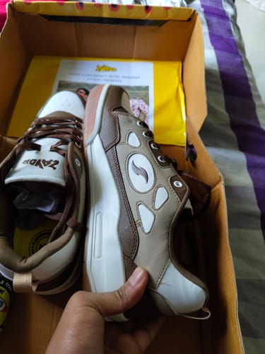 Customer photo review of FLAME Roasted Caramel Men's casual sneaker