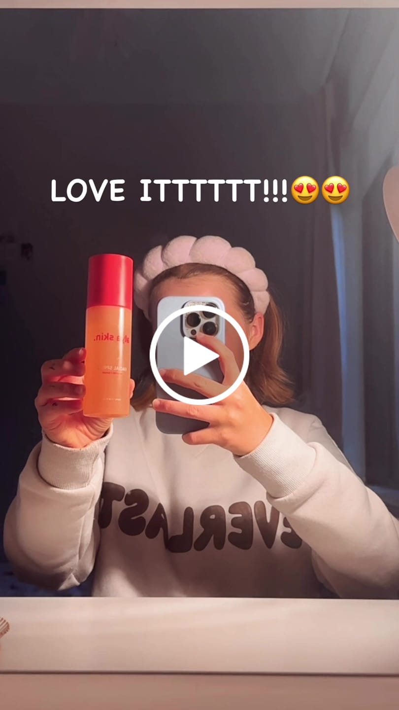 Customer video review of Facial Spritz