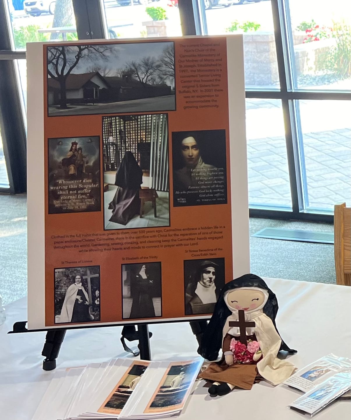 Customer photo review of St. Thérèse of Lisieux Rag Doll