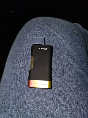 Customer photo review of THC Vape Pen - Raspberry Lemonade [Hybrid] - 1,000mg CBD, 50mg CBG, 5mg D9