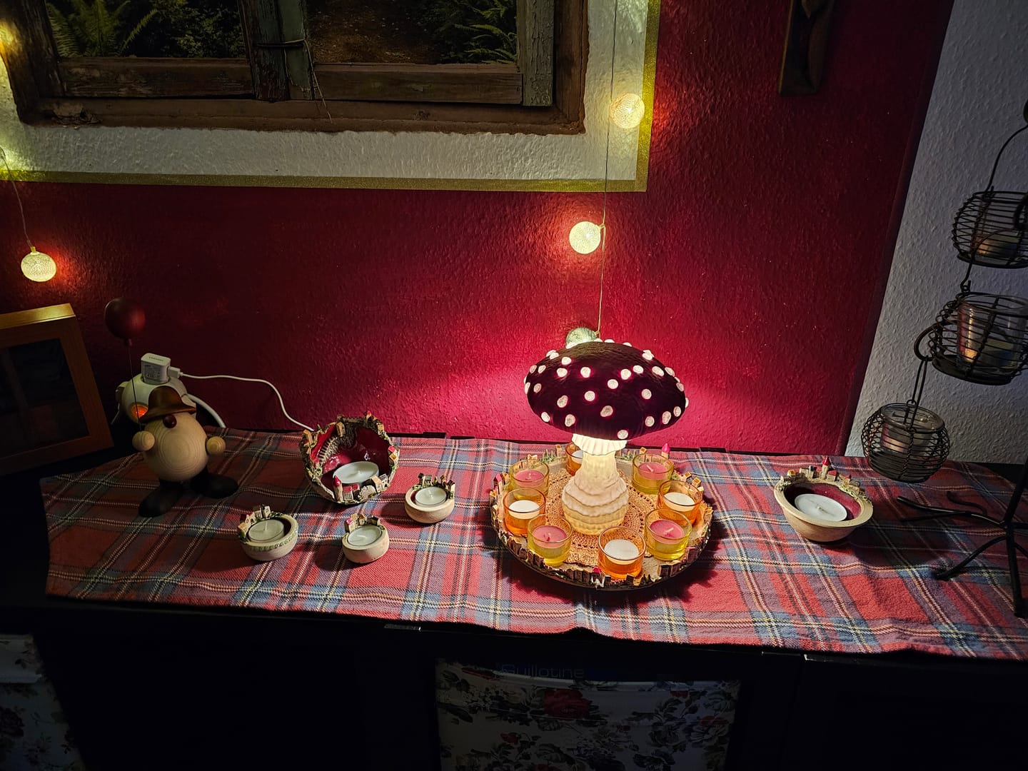 Customer photo review of Amanita Pilz Lampenschirm-Kit