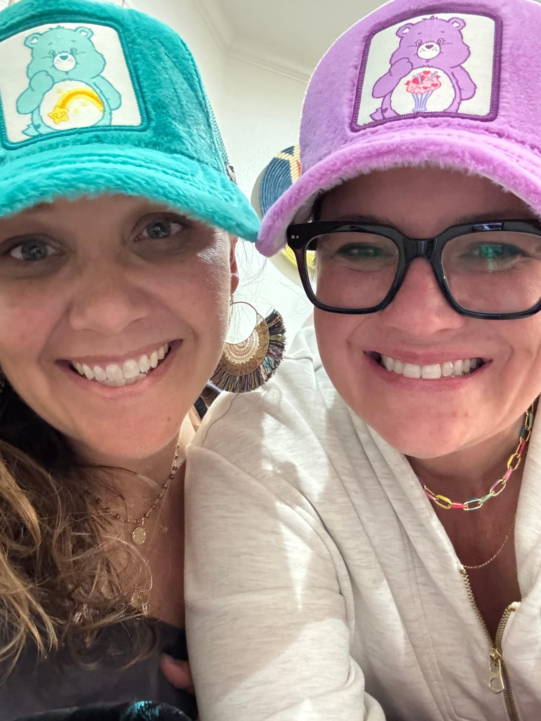 Customer photo review of OVERLORD X Care bears:  Wish Bear Trucker Cap