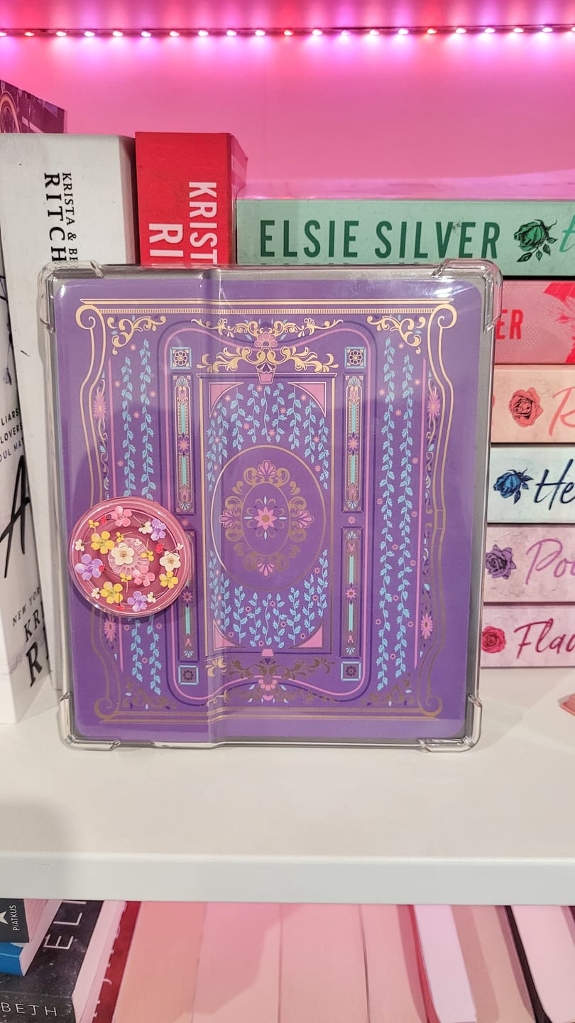 Customer photo review of Kindle Sticker Inserts - Literati Purple