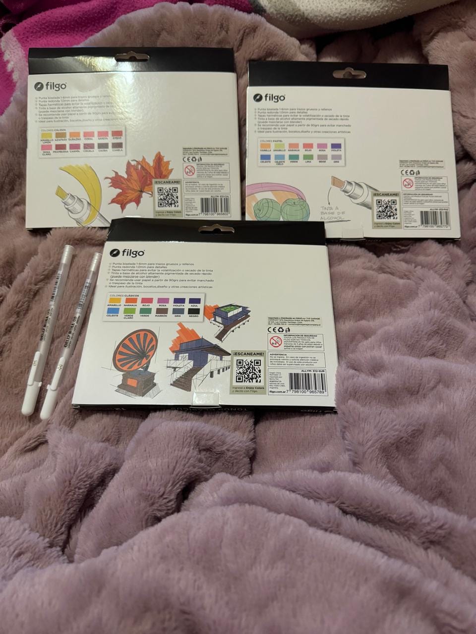 Customer photo review of Filgo Alloy - Set 12 Marcadores al Alcohol Tonos Pastel