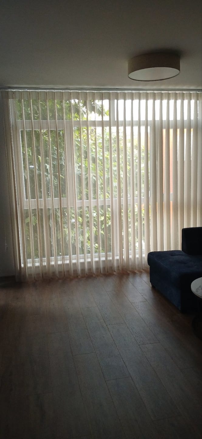 Customer photo review of Stripe Star White Day & Night Vertical Sheer 40cm
