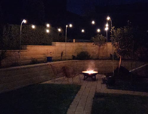 Customer photo review of GardenBrite™ Solar Festoon Light Pack