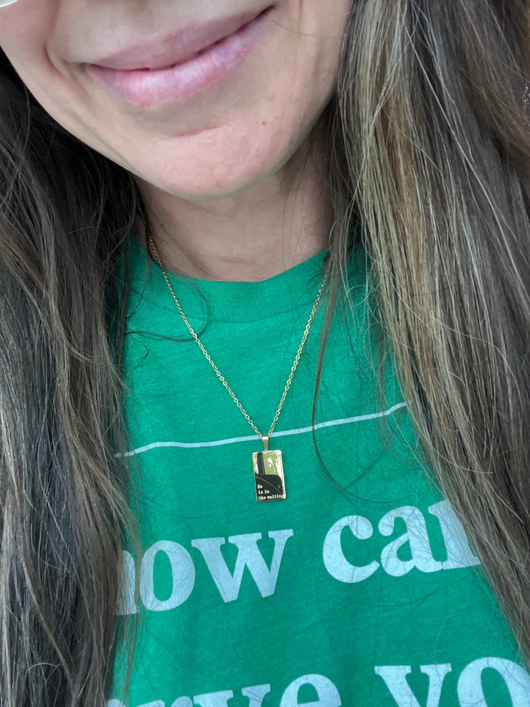 Customer photo review of Necklace: He is in the waiting