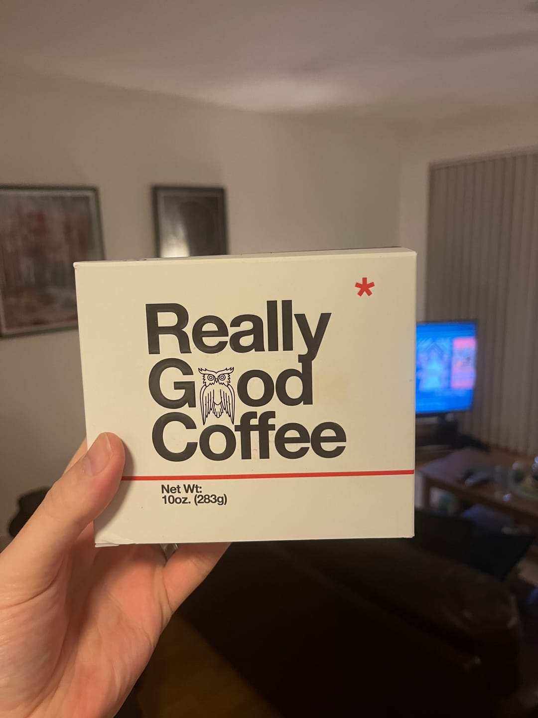 Customer photo review of To The Stars Really Good Coffee