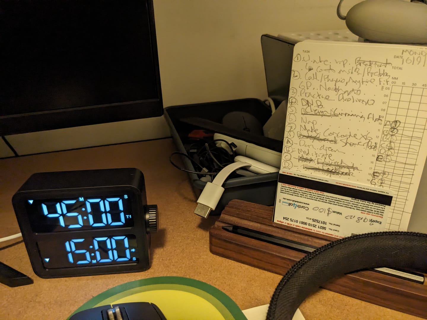 Customer photo review of Task & Time Cards