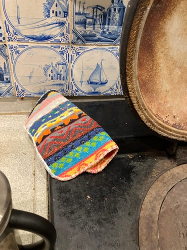 Customer photo review of Scrubbing Pad 100% Cotton Scrubby All Surface Cleaning Cloth