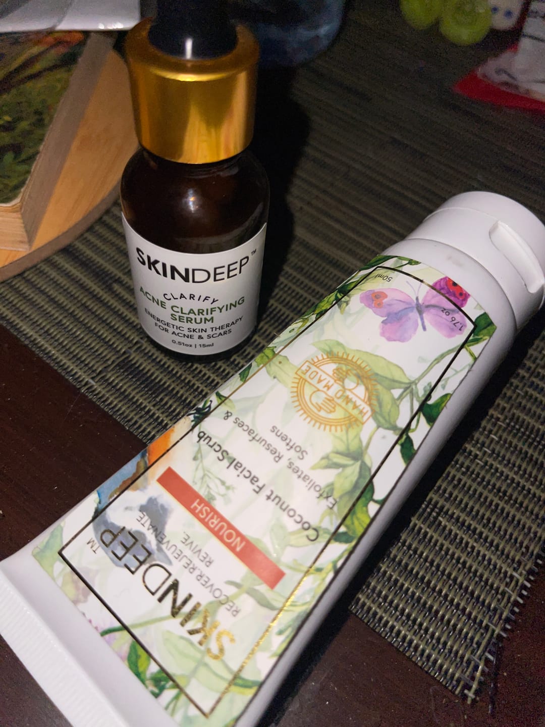 Customer photo review of ACNE CLARIFYING SERUM - Energetic Skin Therapy for Acne & Scars