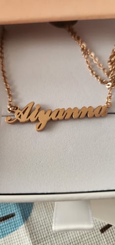 Customer photo review of Personalized Name Necklace