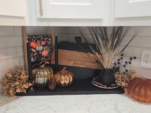 Customer photo review of Fall Eucalyptus Half Orb