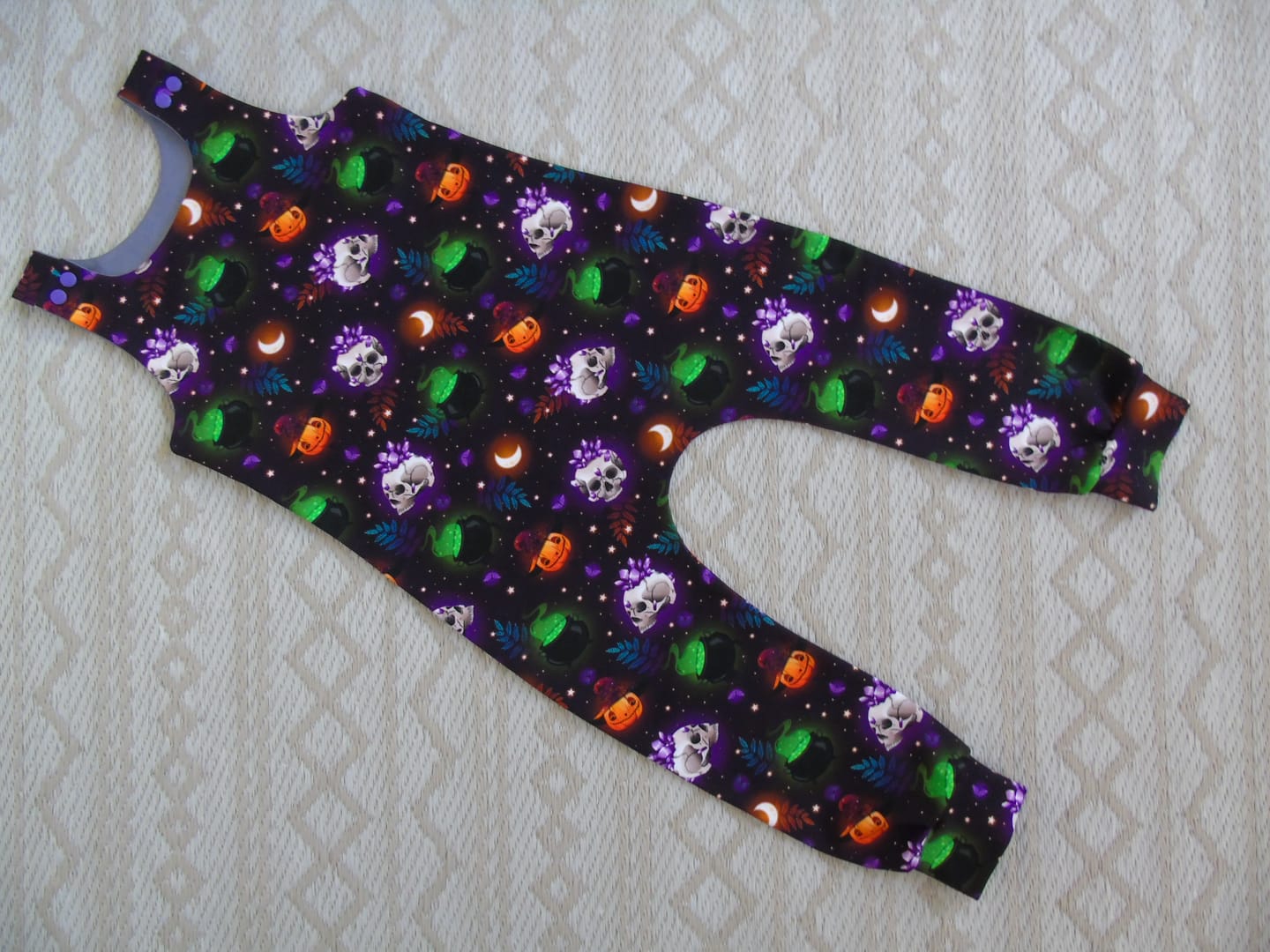 Customer photo review of Glowing Halloween Prints French Terry Fabric