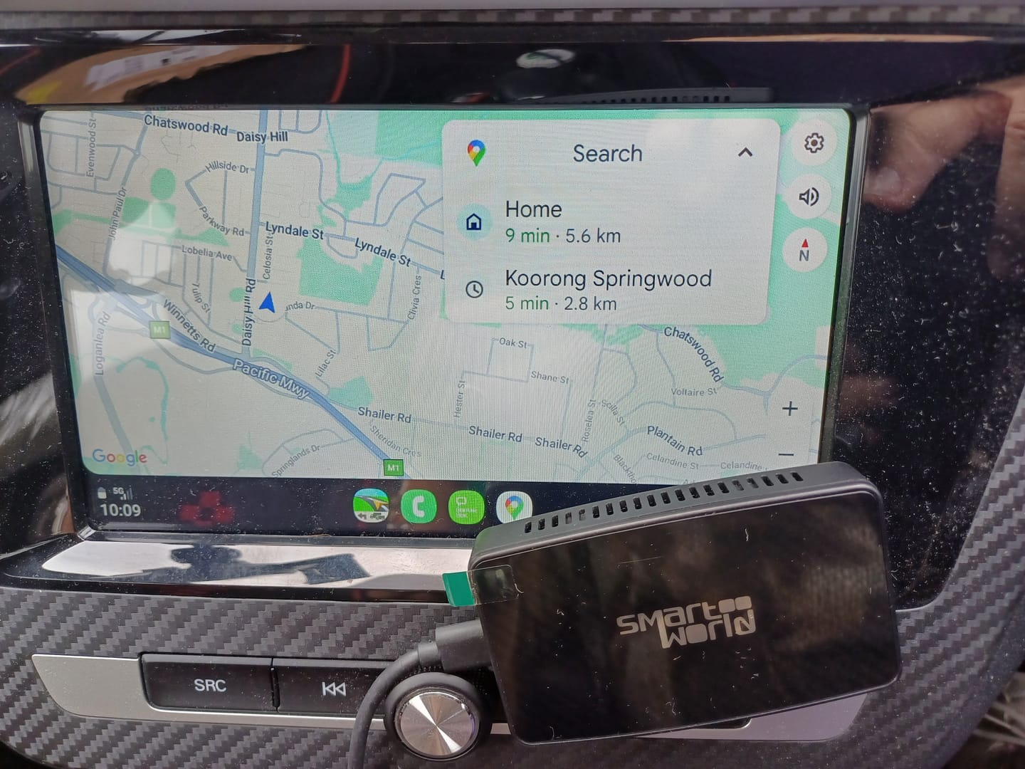 Customer photo review of Smart World Apple Carplay and Android Auto Wireless Adapter CP-AA