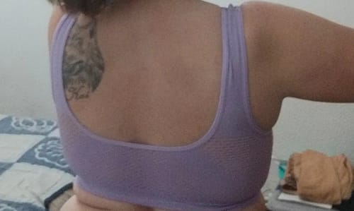 Customer photo review of Breathable Support Sports Bra