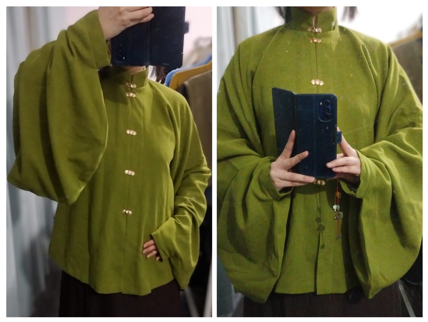Customer photo review of Sen Lin 森林 Forest Fairy Modernized Ming Dynasty Liling Top & Easy-Wear Mamian Set