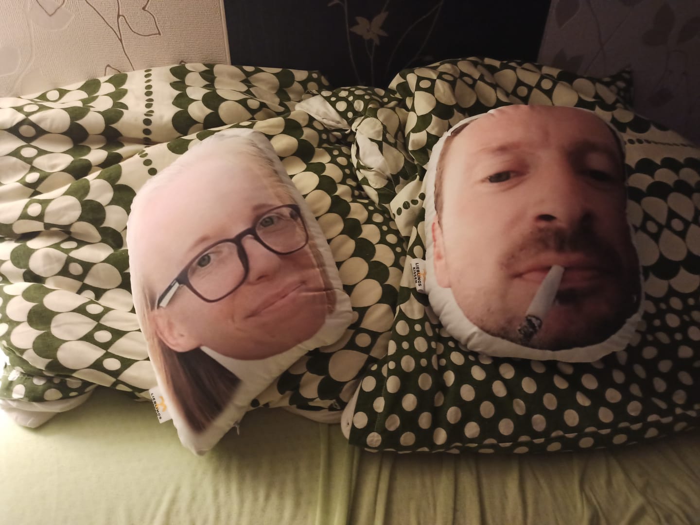 Customer photo review of Personalisiertes Gesichterkissen