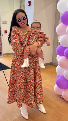 Customer photo review of Susanas Mommy and Me Matching Dresses
