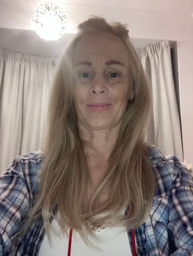 Customer photo review of Remy Human Hair Invisible Wire Extension - Luscious Blonde