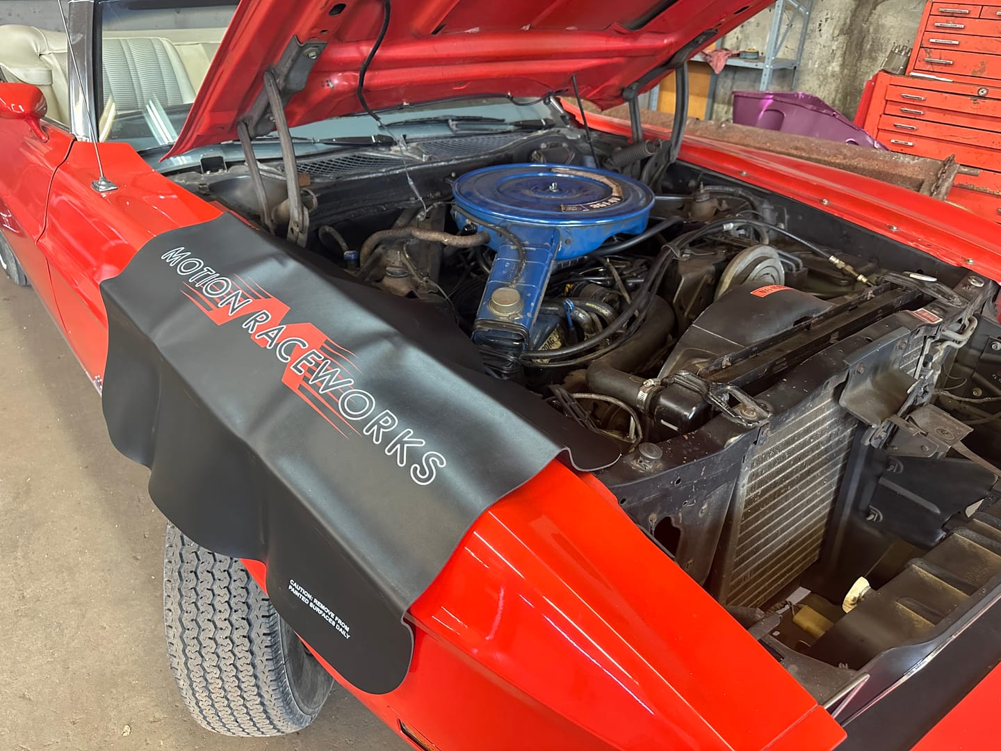 Customer photo review of Motion Raceworks Vinyl Fender Cover (Each)