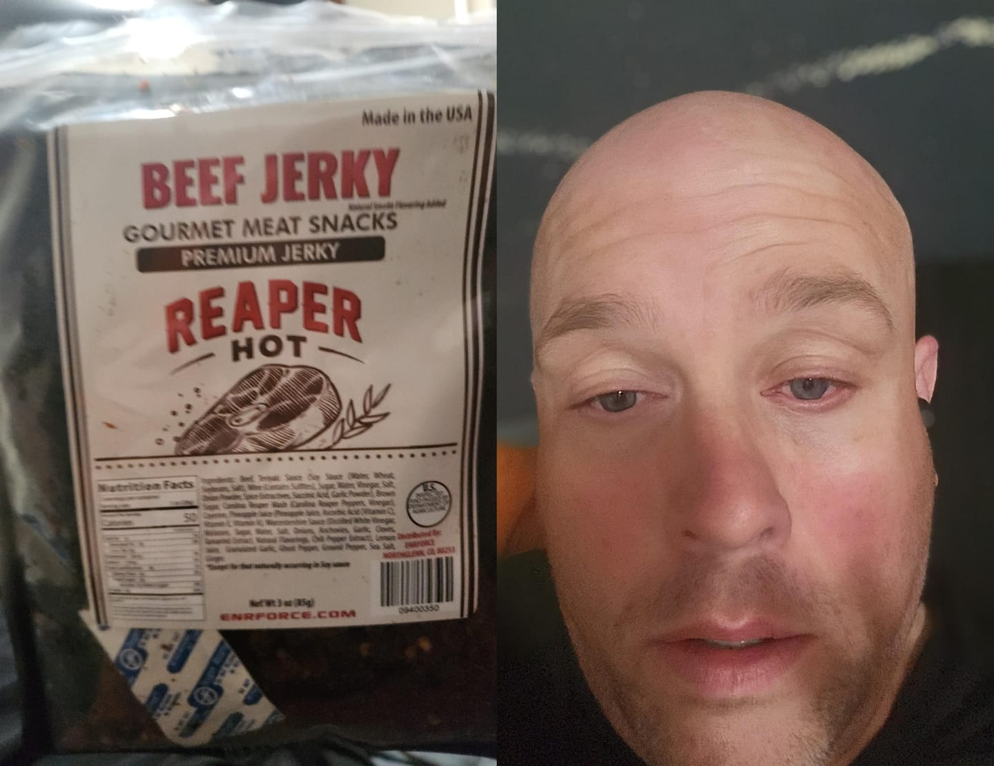 Customer photo review of Gourmet Premium Beef Jerky