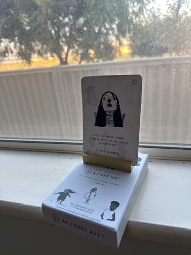 Customer photo review of Inspire Me Cards by Actors Kit - 52 Weeks of Self-Empowerment for Creatives