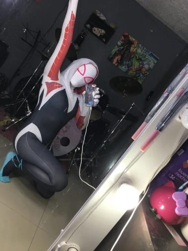 Customer photo review of Spider Gwen Costume Adult