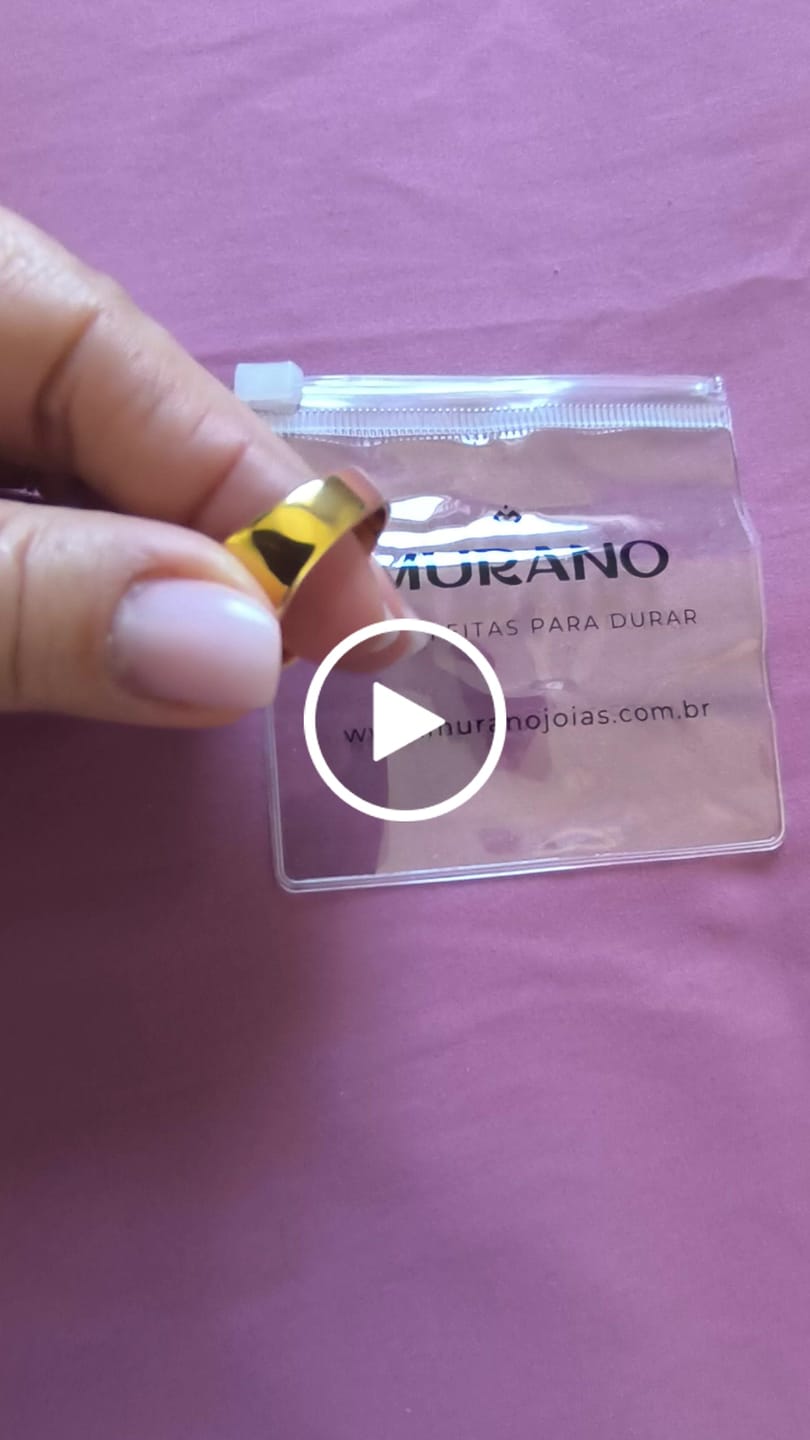 Customer video review of Anel Coliseu Banhado em Ouro 18k