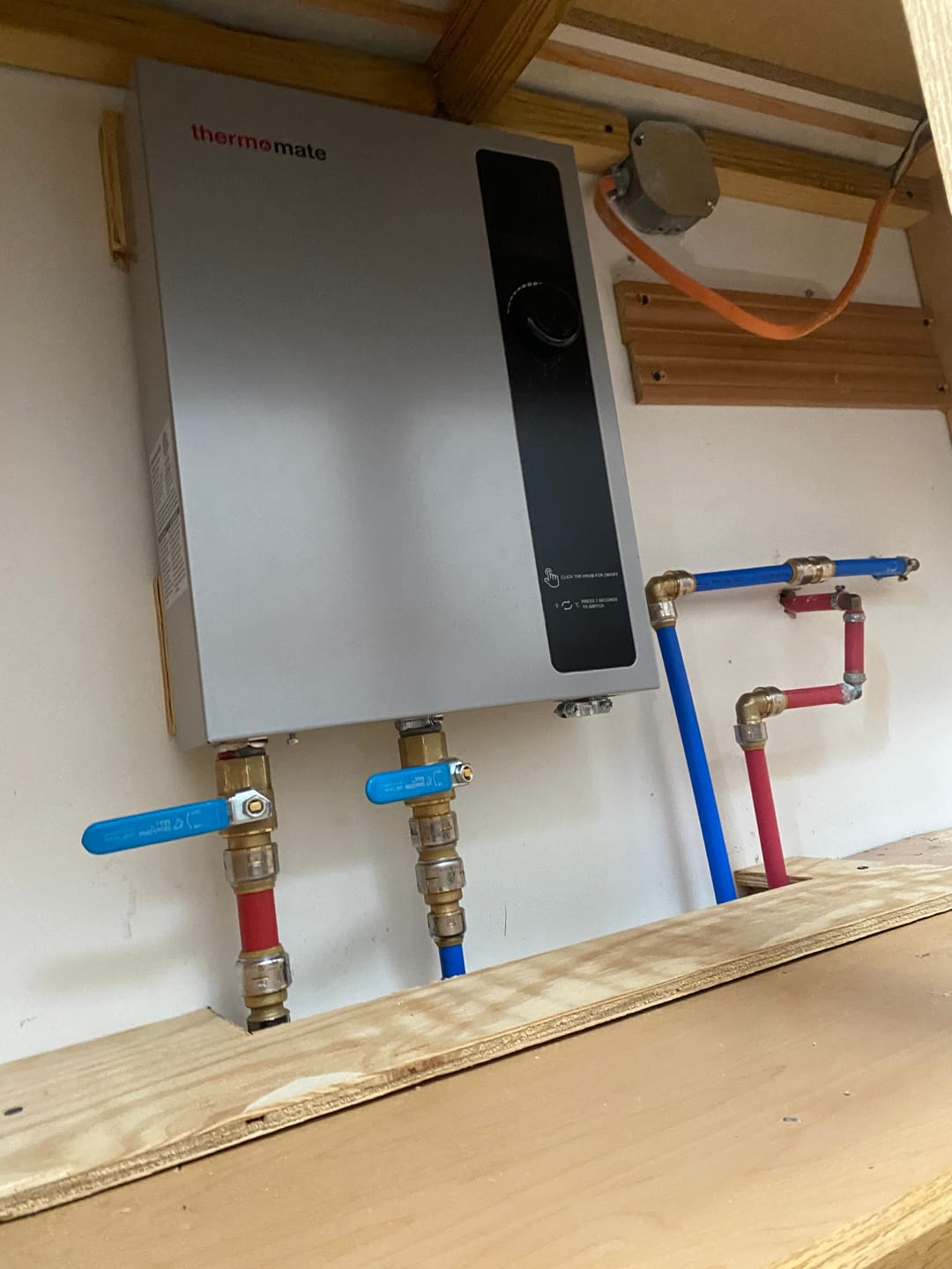 Customer photo review of Tankless Electric On Demand Instant Hot Water Heater - 240V | 18kW