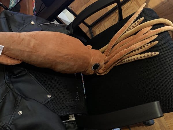 Customer photo review of Architeuthis Giant Squid Soft Stuffed Plush Toy