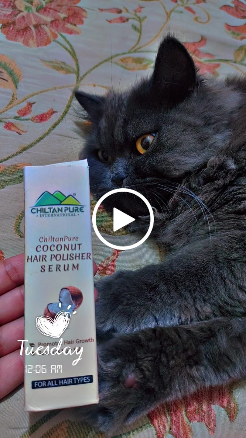 Customer video review of Coconut Hair Polisher Serum – Moisturizes Dry Hairs, Improves Scalp Health & Restricts Hair fall 50ml