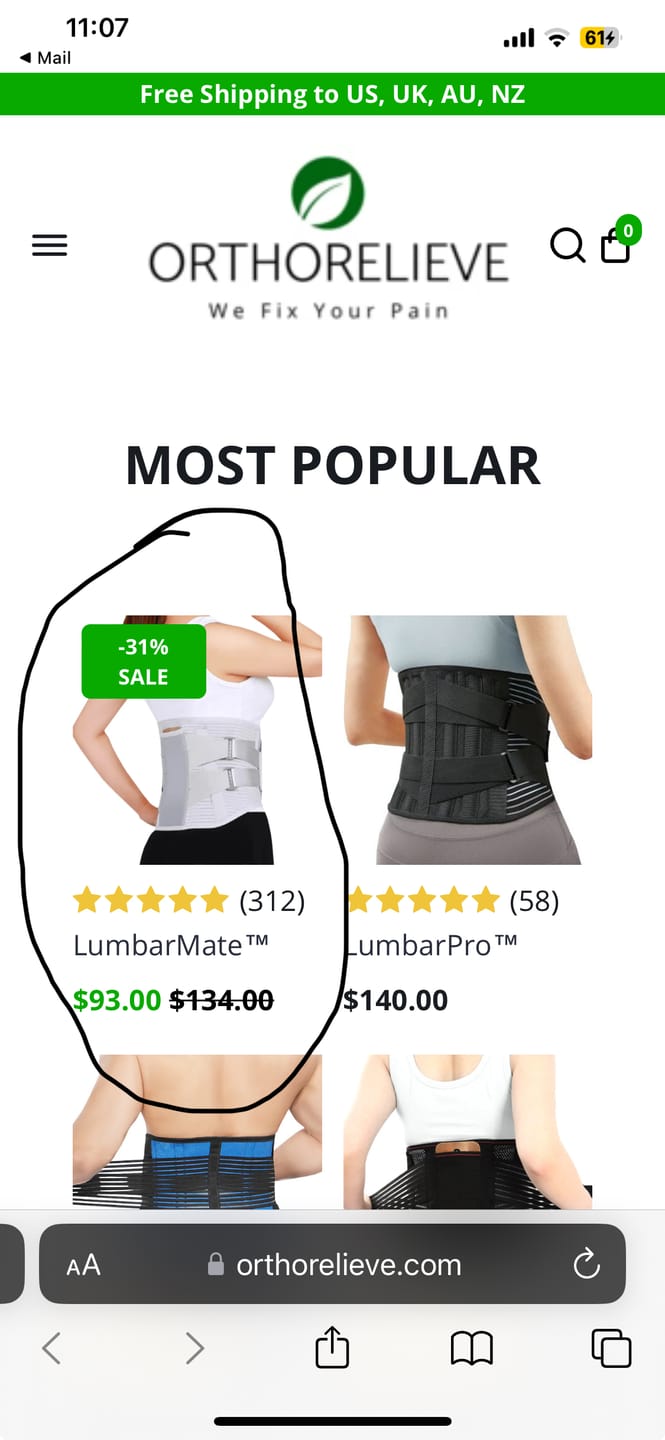 Customer photo review of LumbarMate™