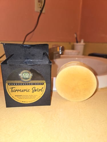 Customer photo review of TURMERIC SWIRL - Sea Moss Body Soap