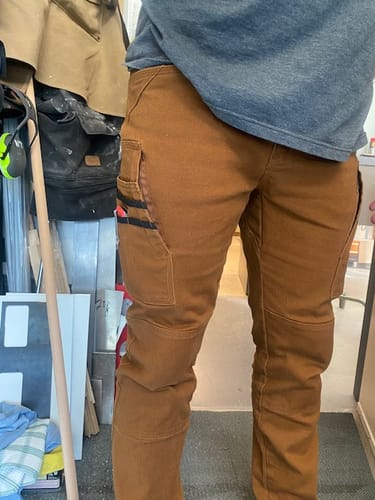 Customer photo review of FX-1 Work Pants Whiskey