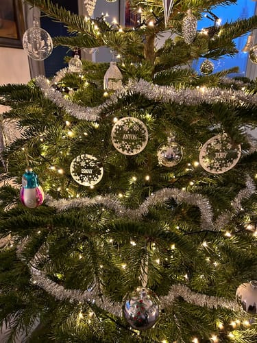 Customer photo review of Weihnachtsdeko mit Schneeflocken