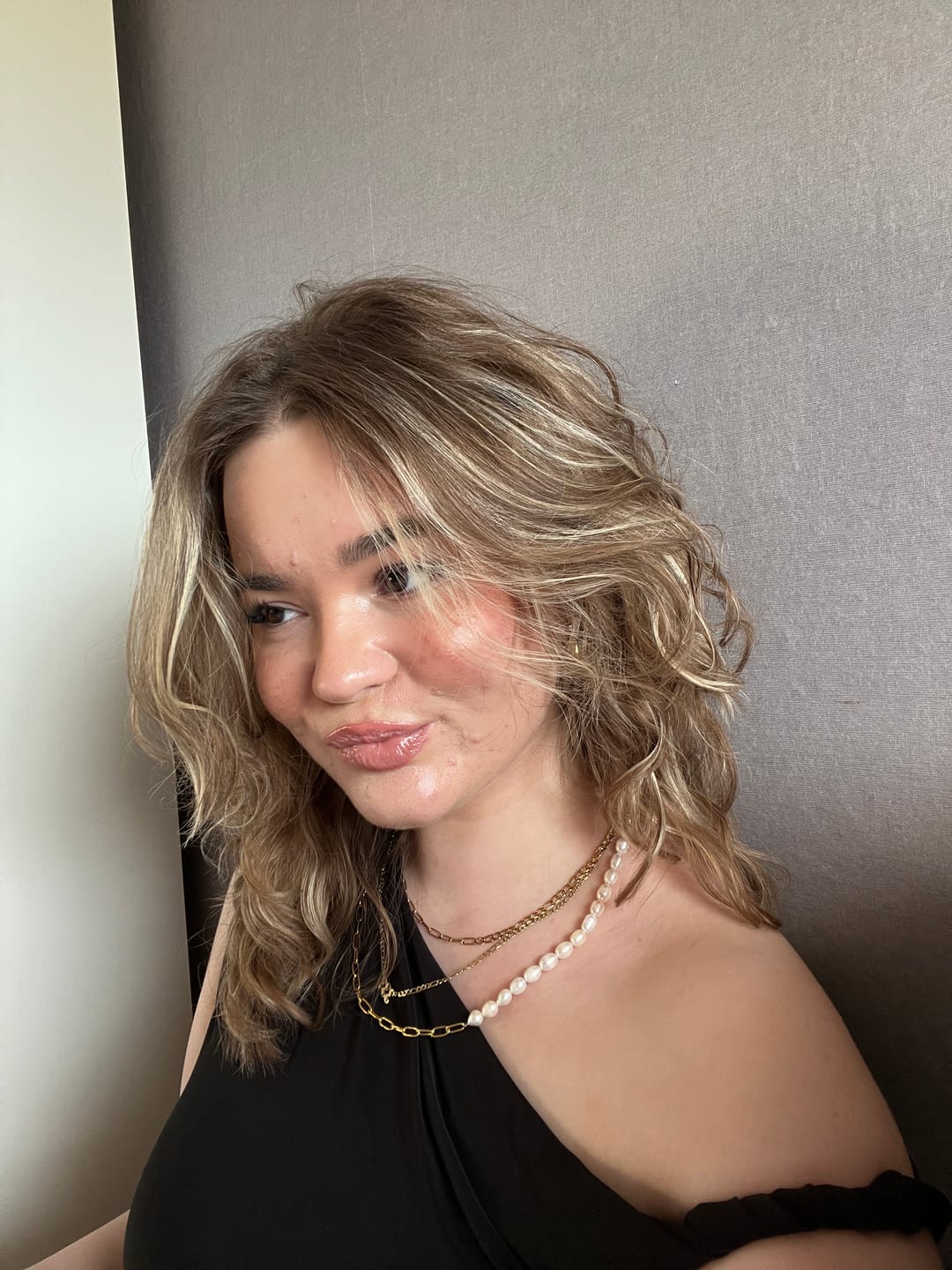 Customer photo review of Marina Perlenkette | 18K vergoldet