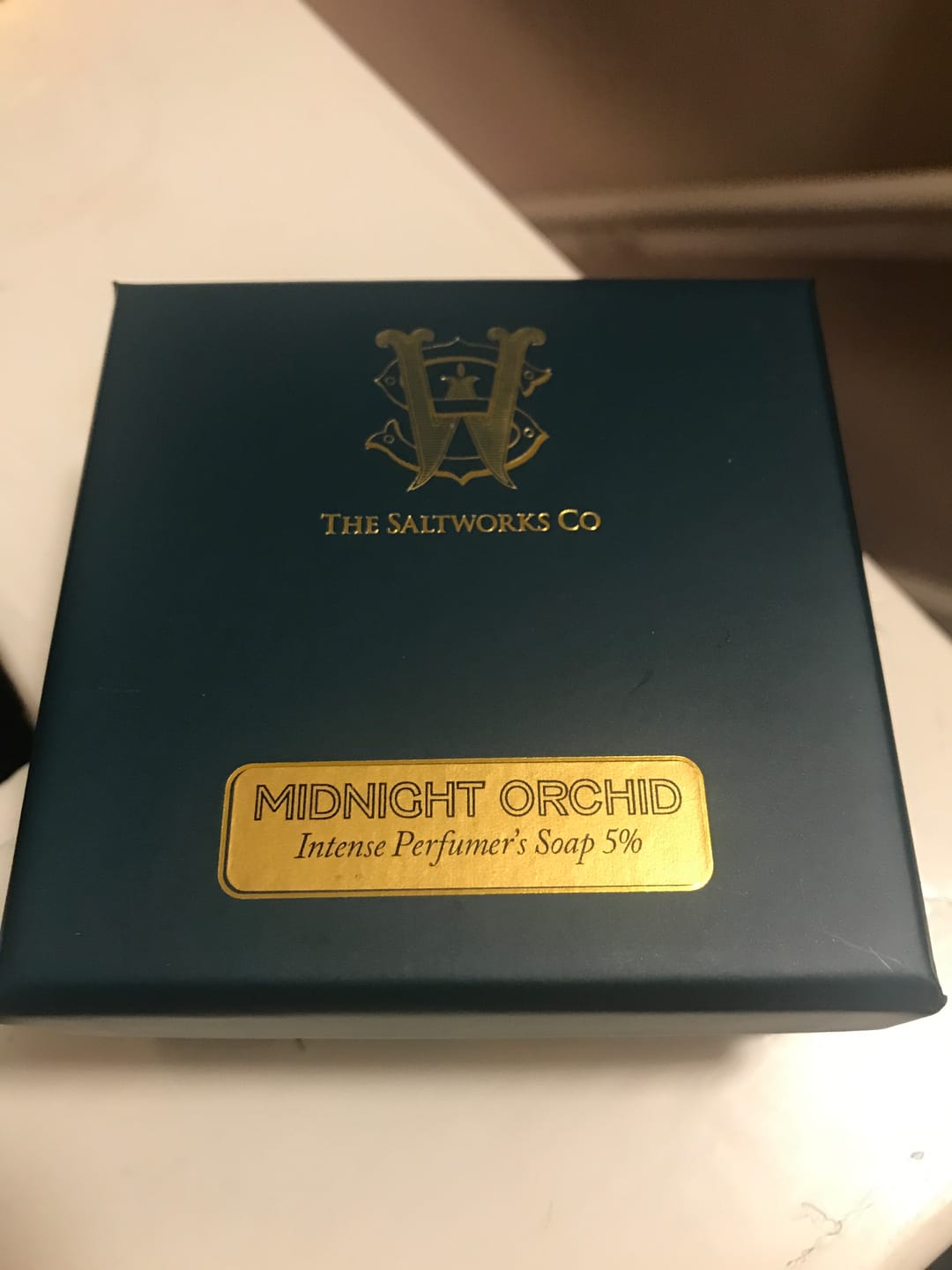 Customer photo review of Midnight Orchid Perfume Infused Soap Bar