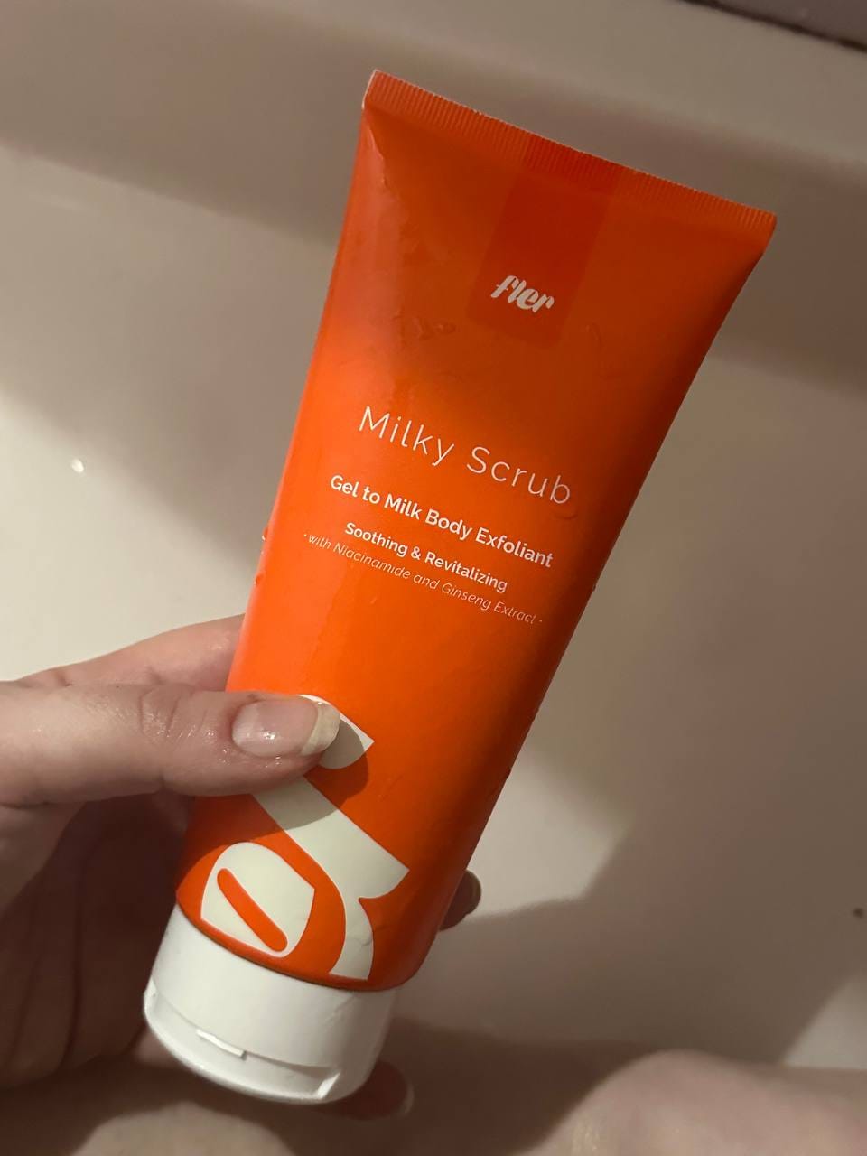 Customer photo review of Milky Scrub