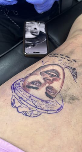 Customer photo review of Signature Tattoo Numbing Cream 1 TUBE