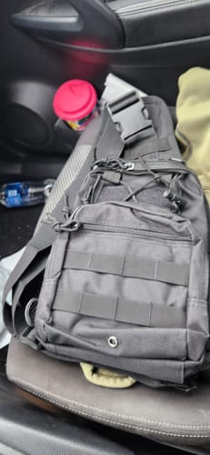 Customer photo review of *1x Tactical Shoulder Bag Black