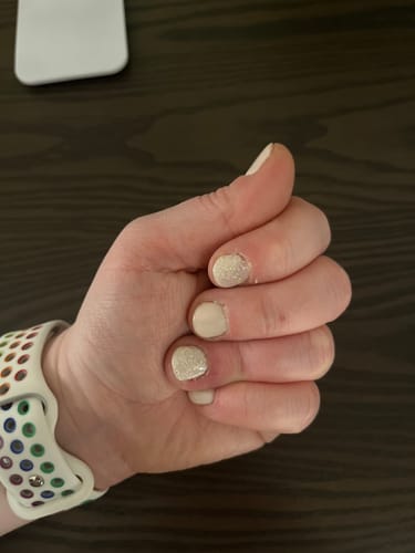 Customer photo review of Sapphire Black Dipping Powder