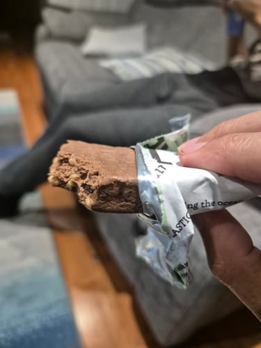 Customer photo review of Choc Mint Protein Bar