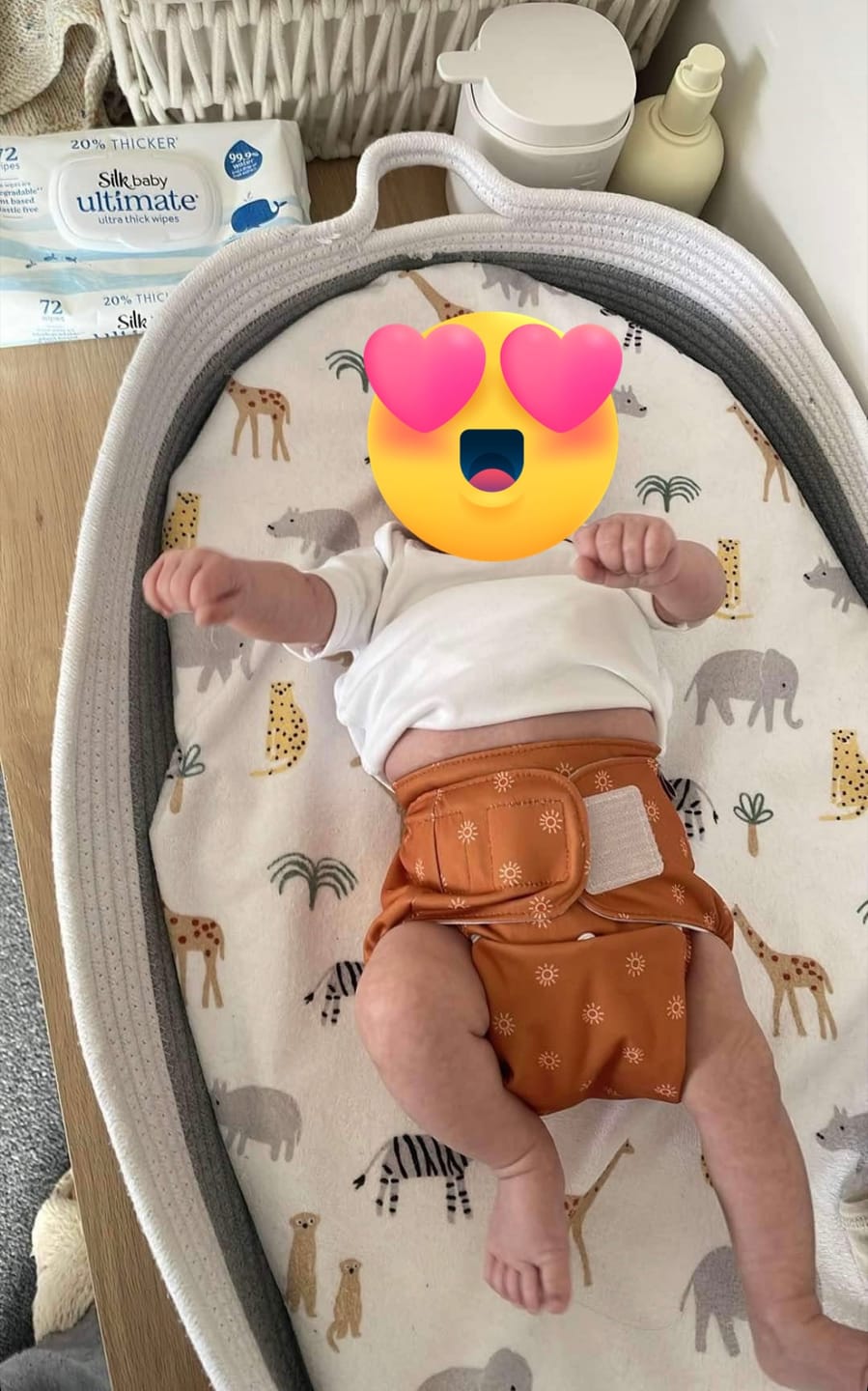 Customer photo review of Reusable Cloth Diaper/Nappy | Pack of 4