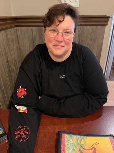 Customer photo review of Destined to Disappoint Heavy Weight Vintage T-Shirt